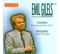 Edition Melodiya Vol. 2 : Concertos Pour Piano De Chopin, Conc. Champetre De Poulenc Gilels, Piano