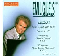 Edition Melodiya Vol. 3 : Son., Fantaisie & Variations De Mozart Gilels, Piano