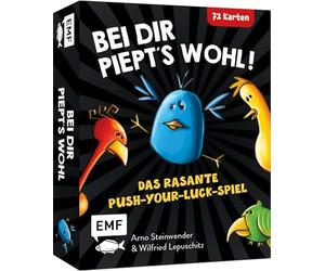 Edition Michael Fischer 34285 Jeu de Cartes : « Bei Dir piept's wohl Das rasante Push-Your-Luck-Spiel » pour 3 à 6 Personnes à partir de 8 Ans, Multicolore