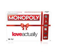 Winning Moves Jeu de société Love Actually Monopoly, avancez vers Karen and Harry's House et Jamie's Cottage et échangez Votre Chemin vers Le succès, Jeu Familial à 2 Joueurs et Plus pour Les Enfants
