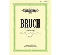 EDITION PETERS BRUCH MAX - CONCERTO NO.1 IN G MINOR OP.26 - VIOLIN AND PIANO Partition classique Cordes Violon