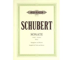 EDITION PETERS SCHUBERT FRANZ - ARPEGGIONE SONATA IN A MINOR D821 - VIOLA AND PIANO Partition classique Cordes Alto