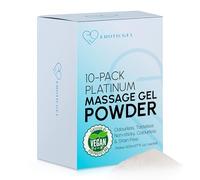 Édition Platinum Poudre de Gel de Massage Nuru Japonais | Pack 10 x 5g | Formule Neutre | Fabriqué au Japon | Vegan | Sans Parfum | Sans Parabène ni Glycérine | Donne 5 Litres