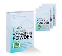 Édition Platinum Poudre de Gel de Massage Nuru Japonais | Pack 3 x 5g | Formule Neutre | Fabriqué au Japon | Vegan | Sans Parfum | Sans Parabène ni Glycérine | Donne 1,5 Litre