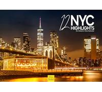 Edition Seidel Calendrier 12 NYC Highlights 2025 - Format A3 - Calendrier mural USA Amérique New York City Big Apple Metropole Skyline Melanie Viola