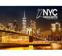 Edition Seidel Calendrier 12 NYC Highlights 2026 - Format A4 - Calendrier mural USA Amérique New York City Big Apple Metropole Skyline Melanie Viola