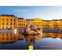 Edition Seidel Calendrier 2026 de qualité supérieure - Format A3 - Calendrier mural - Espagne - Angleterre - Hollande - France - Allemagne - Italie - Portugal - Hongrie - Peter Schickert