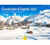Edition Seidel Calendrier 2026 de qualité supérieure Grisons et Engadin - Format A4 - Calendrier mural Europe Suisse Alpes Pass Werner Dieterich