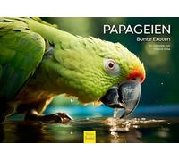 Edition Seidel Calendrier 2026 de qualité supérieure - Motif perroquets - Exotiques multicolores - Format DIN A4 - Calendrier mural - Calendrier pour oiseaux - Perroquet, cacatoès, oiseaux - Melanie