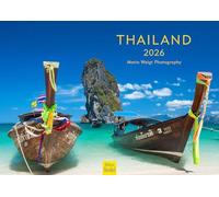 Edition Seidel Calendrier 2026 de qualité supérieure Thaïlande - Format A3 - Calendrier mural Asie, Bangkok, temple, île, mer, horizon Mario Weigt