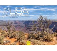 Edition Seidel Calendrier de qualité supérieure 12 USA Attractions naturelles 2026 Format A4 Calendrier mural USA Parcs nationaux USA Chicago Miami San Francisco Boston Metropole Skyline Melanie Viola