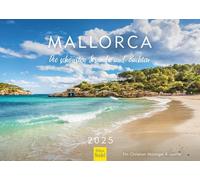Edition Seidel Calendrier de qualité supérieure Majorque Les plus belles plages et baies 2025 Format A3 Calendrier mural Espagne Palma Baléares Île Méditerranée Christian Müringer
