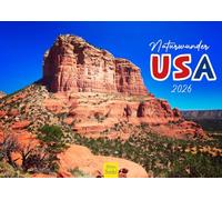 Edition Seidel Calendrier de qualité supérieure Naturwunder USA 2026 - Format A4 - Calendrier mural - Parc national américain - Yellowstone Arches Bryce Canyon Yosemite Grand Canyon