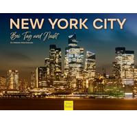 Edition Seidel Calendrier de qualité supérieure New York City de jour et de nuit 2026 - Format A4 - Calendrier mural USA Amérique Big Apple Metropole Skyline Melanie Viola