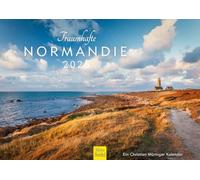 Edition Seidel Calendrier de qualité supérieure - Rêve Normandie 2026 - Format A4 - Calendrier mural Europe Nord France Chateau Trouville-sur-Mer - Pierres calcaires Christian Müringer