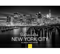 Edition Seidel Calendrier de qualité supérieure - Vues de la ville de New York 2026 - Format A3 - Calendrier mural - Amérique du Nord - USA - Skyline Manhattan Brooklyn Bridge - Enregistrement de nuit