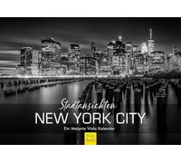 Edition Seidel Calendrier de qualité supérieure - Vues urbaines de New York City 2026 - Format A4 - Calendrier mural - Amérique du Nord - Noir et blanc - Melanie Viola