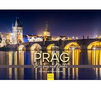 Edition Seidel Calendrier mural 2025 de qualité supérieure Prague le jour et la nuit - Format A3 - République tchèque - Pont Charles - Pont moldave - Danube métropole - Melanie Viola