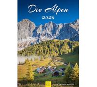 Edition Seidel Calendrier mural 2026 de qualité supérieure - Format A3 - Allemagne - Autriche - Bavière - Tyrol du Sud - Tyrol - Tyrol oriental - Styrie, Ötztal Seiser Alm, montagnes, Christian