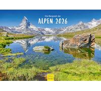 Edition Seidel Calendrier mural 2026 de qualité supérieure - Format A3 - Calendrier mural Europe nature montagnes Allemagne Autriche Italie France