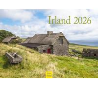 Edition Seidel Calendrier mural 2026 de qualité supérieure - Format A4 - Motif : Europe - Irlande Dublin - Île verte - Mer - Parc national