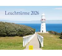 Edition Seidel Calendrier mural 2026 de qualité supérieure - Format A4 - Motif phare - Allemagne - Malte - Irlande - France - Canada - Amérique - Nouvelle-Zélande - Australie - Phare mer côte