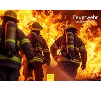 Edition Seidel Calendrier mural 2026 de qualité supérieure - Format A4 - Motif pompiers bénévoles - Protection contre l'incendie