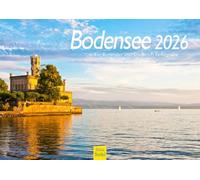 Edition Seidel Calendrier mural 2026 de qualité supérieure - Format A4 - Pour l'Europe, l'Allemagne, le sud de l'Allemagne, la Suisse, l'Autriche, la Bavière, le Bade-Wurtemberg, Konstanz Werner