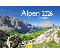 Edition Seidel Calendrier mural 2026 de qualité supérieure - Format DIN A3 - Allemagne - Autriche - Italie - Suisse - France - Traction - Cervin - Mont Blanc - Dolomites montagnes