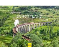 Edition Seidel Calendrier mural 2026 de qualité supérieure - Motif : Écosse - Format A4 - Grande Bretagne - Édimbourg - Île de Skye - Côte escarpée