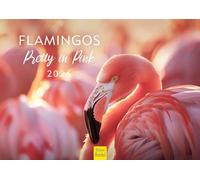 Edition Seidel Calendrier mural 2026 de qualité supérieure - Motif flamants roses - Format A4 - Calendrier mural - Calendrier animal - Oiseaux africains - Europe - Asie - Mondes animales Christian
