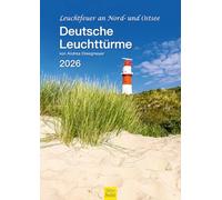 Edition Seidel Calendrier mural 2026 de qualité supérieure - Motif phare allemand - Format A3 - Pour l'Europe et l'Allemagne - Basse-Saxe - Mecklembourg-Poméranie occidentale - Schleswig-Holstein