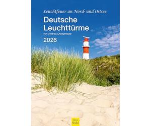 Edition Seidel Calendrier mural 2026 de qualité supérieure - Motif phare allemand - Format A3 - Pour l'Europe et l'Allemagne - Basse-Saxe - Mecklembourg-Poméranie occidentale - Schleswig-Holstein