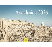 Edition Seidel Calendrier mural Andalousie 2026 - Format A3 - Calendrier mural Europe Espagne Alhambra Malaga Séville Grenade Cordoba Gibraltar