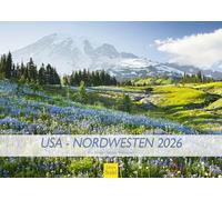 Edition Seidel Calendrier mural de qualité supérieure aux États-Unis - Nord-Ouest 2026 - Format A3 - Amérique, Oregon, Californie, Washington Paysages Rainer Mirau