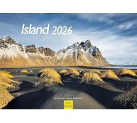 Edition Seidel Calendrier mural Islande 2026 - Format A3 - Pour l'Europe - Scandinavie - Île - Paysages - Cascades - Glacier - Rainer Mirau