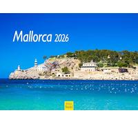 Edition Seidel Calendrier mural Majorque 2026 - Format A3 - Pour l'Europe et l'Espagne - Baléares, île, mer, plage
