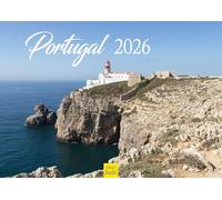 Edition Seidel Calendrier mural Portugal 2026 de qualité supérieure - Format A3 - Pour l'Europe - Lisbonne - Porto - Algarve - Côte - Mer - Falaise - Parc national