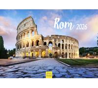Edition Seidel Calendrier mural Rome 2026 - Format A4 - Pour l'Europe - Italie - Vatican - Romains - Colisée - Place Saint-Pierre Rainer Mirau