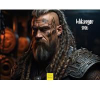 Edition Seidel Calendrier mural Viking 2026 de qualité supérieure - Format A4 - Norvège - Scandinavie - Guerriers fantastiques
