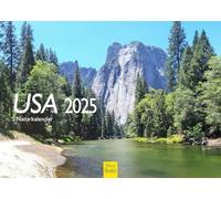Edition Seidel Calendrier Premium Nature États-Unis 2025 Format DIN A4 Calendrier mural naturel en allemand Amérique parcs nationaux américains Utah Oregon Californie Nevada