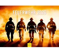 Edition Seidel Calendrier Premium Pompiers 2026 Format DIN A4 Calendrier Mural Incendie Brûlure Profession Sapeurs-Pompiers Volontaires Service Civique Protection Contre les Incendies