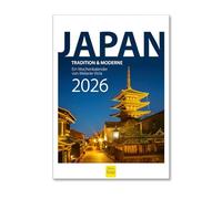 Edition Seidel Calendrier semainier japonais 2026 de qualité supérieure - Format A4 - Avec images - Tradition et moderne - Asie Tokyo Osaka Kyoto Fuji Melanie Viola