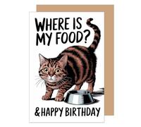 Edition Seidel Carte d'anniversaire de qualité supérieure avec enveloppe - Carte de vœux avec inscription amusante - Happy Birthday - Pour homme, femme, enfant, chat - G3639 SW024