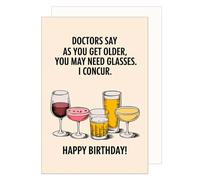 Edition Seidel Carte d'anniversaire de qualité supérieure avec enveloppe - Carte de vœux d'anniversaire - Pour homme et femme - Amusante - (G3671 SW024)