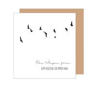 Edition Seidel Carte de condoléances carrée de qualité supérieure avec enveloppe - Carte de condoléances avec inscription en allemand « In stiller Trauer Mitgefühl stille Anteilnahme Abschied