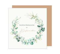 Edition Seidel Carte de vœux carrée premium pour confirmation avec enveloppe, carte de confirmation, carte de vœux, pour garçons, filles, garçons, filles, garçons, filles, garçons, filles, garçons