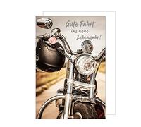 Edition Seidel G3114 SW022 Carte d'anniversaire de qualité supérieure avec inscription en relief et enveloppe. Carte de vœux pour homme et femme