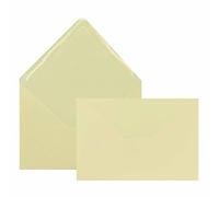 Edition Seidel Lot de 100 enveloppes de qualité supérieure - Couleur : crème - Ivoire - Format similaire à B6 - 12 x 17,5 cm - 80 g/m² - Crème