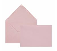Edition Seidel Lot de 100 enveloppes roses de qualité supérieure - Format similaire au format B6 - 12 x 17,5 cm - 80 g/m² (rose, 100 pièces/pièce)